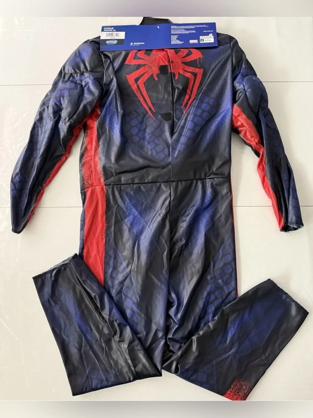 Spiderman Miles Morales Black and Red Kids Muscle Jumpsuit Costume